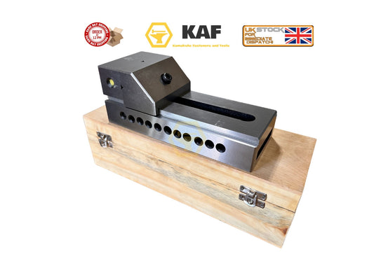 KAF Precision Toolmakers Vice 4" (100mm) - Screwless Pin Type for Grinding & Milling