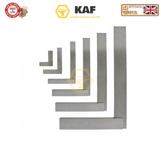 KAF Engineer's Try Square | Hardened & Polished Steel Machinist Square (2" - 36")