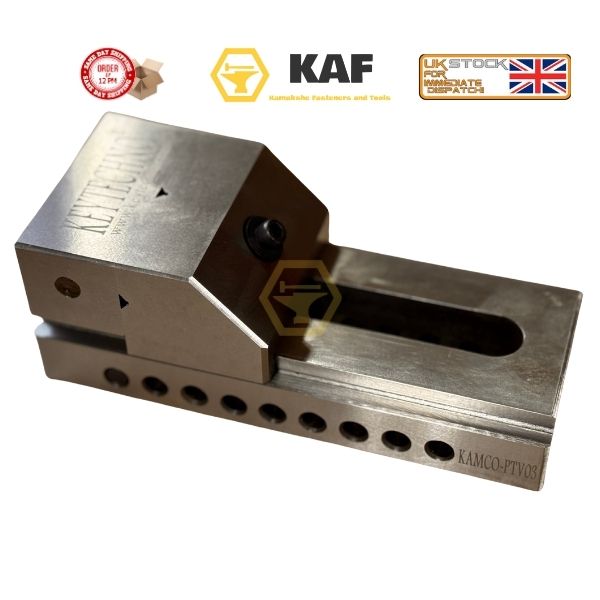 KAF Precision Toolmakers Vice 3" (75mm) - Screwless Pin Type for Grinding & Milling