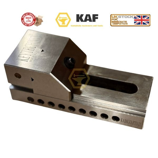 KAF Precision Toolmakers Vice 3" (75mm) - Screwless Pin Type for Grinding & Milling