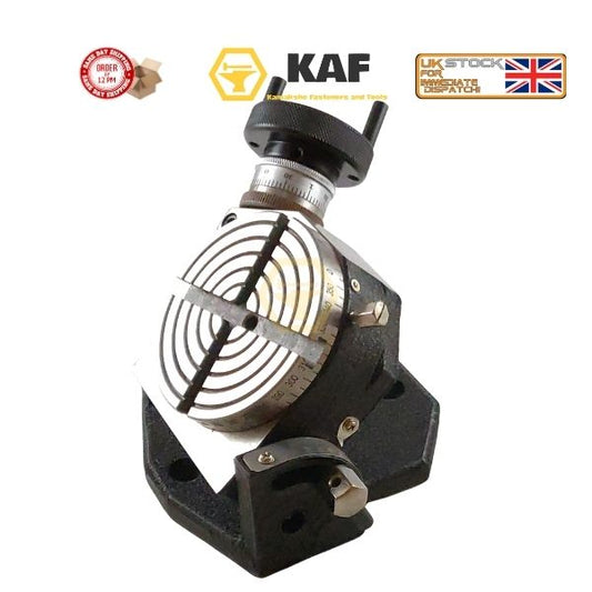 3" 75mm Tilting Rotary Table for Milling Machine | Vertical & Horizontal Indexing